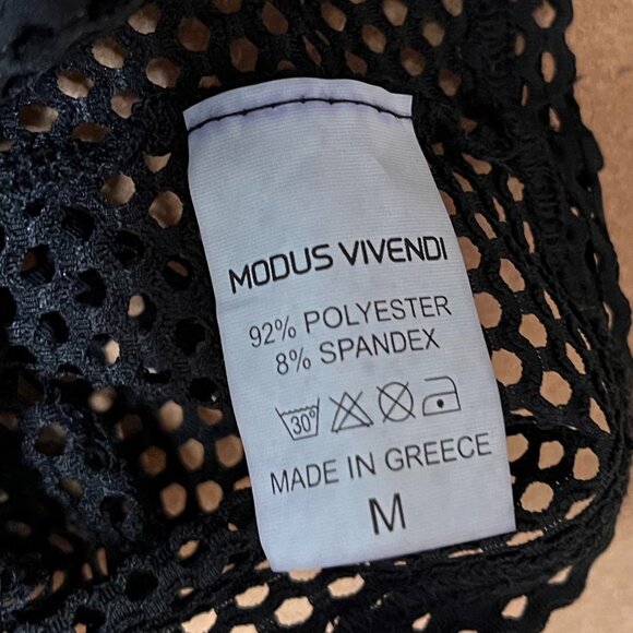 Mens Long sleeve Mesh Shirt in Black - Picture 4 of 6